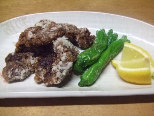 クジラ（鯨）の竜田揚げ