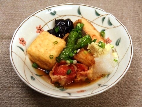 スズキと夏野菜の揚げ出し