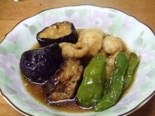 ハモと茄子の揚げ煮