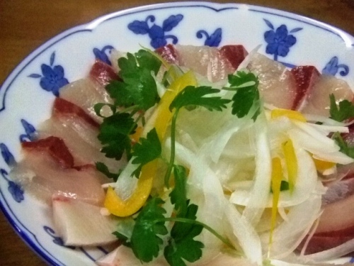 ぶりの刺身サラダ