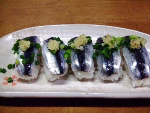 平子いわしの握り寿司