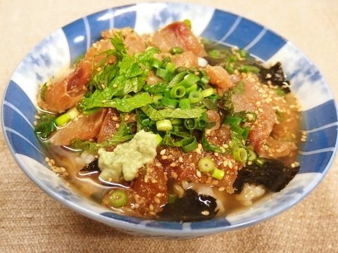胡麻イサキのだし茶漬け